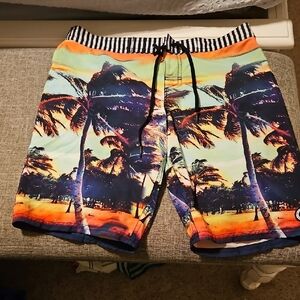 Roxy Multicolor Palm Tree Shorts
